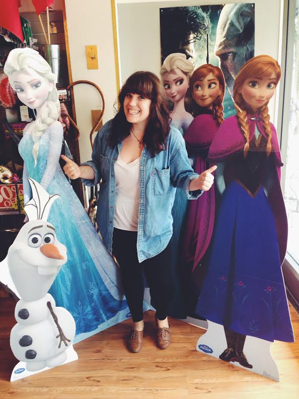 Jordanna with the Frozen gang